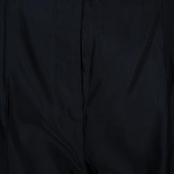 Pre Owned Valentino Black Satin Tailored Trousers M