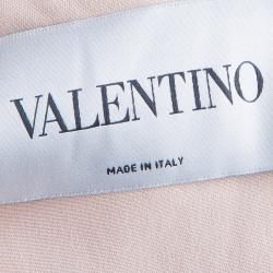 Pre Owned Valentino Nude Evening Gown M