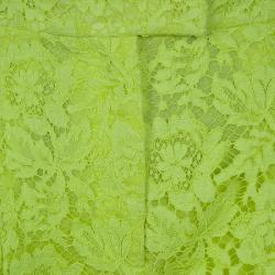 Valentino Yellow Lace Shorts S