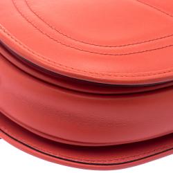 Pre Owned Valentino Red Leather Logo Go Crossbody Bag