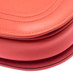 Pre Owned Valentino Red Leather Logo Go Crossbody Bag