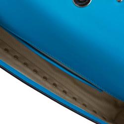 Pre Owned Valentino Blue Leather Rockstud Bangle Clutch