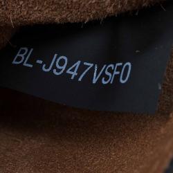 Pre Owned Valentino Brown Leather Small Snap Hook Closure Shoulder Bag