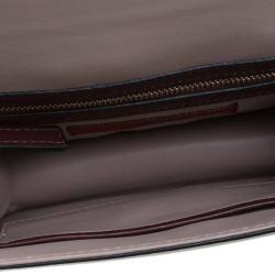 Pre Owned Valentino Multicolor Crystal Embellished Leather Small Glam Lock Flap Bag