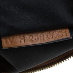 Pre Owned Valentino Camouflage Canvas and Leather Rockstud Flat Zip Clutch