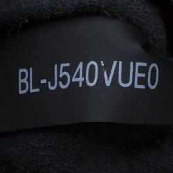 Pre Owned Valentino Metallic Grey Leather Small Rockstud Shopper Tote