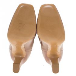 Pre Owned Valentino Blush Pink Leather Braided Over the Knee Boots Size 36.5