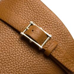 Pre Owned Valentino Brown Leather Rockstud Buckle Riding Knee Boots Size 40