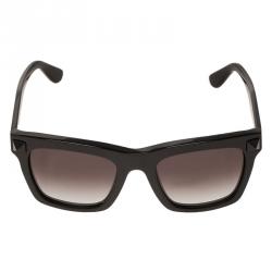مملوكة مسبقًا Valentino Black Rockstud Oversized Square Sunglasses 
