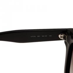 مملوكة مسبقًا Valentino Black Rockstud Oversized Square Sunglasses 