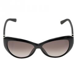 Pre Owned Valentino Black V625S Cat Eye Sunglasses