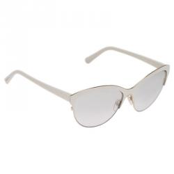 Pre Owned Valentino White V104S Cat Eye Sunglasses