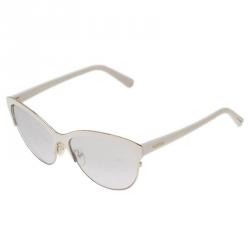 Pre Owned Valentino White V104S Cat Eye Sunglasses
