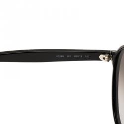 Pre Owned Valentino Black V728S Round Sunglasses
