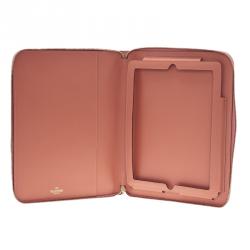 Valentino Nude Leather Rockstud Zip Around iPad Case