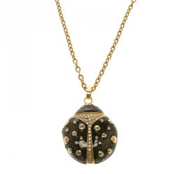 Pre Owned Valentino Lady Bug Pendant Necklace