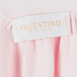 Pre Owned Valentino Blush Pink Knit Sequin Embellished Neckline Detail Sleeveless Top S