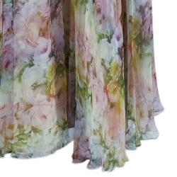 Pre Owned Valentino Floral Print Maxi Skirt S