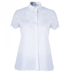مملوكة مسبقًا قميص فالينتينو دانتيل  أبيض M