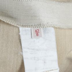 Pre Owned Valentino Beige Tailored Trousers M