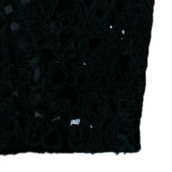 Pre Owned Valentino Black Pony Hair Cutout Coat S