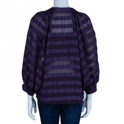 Pre Owned Valentino Purple Silk Top M