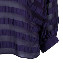 Pre Owned Valentino Purple Silk Top M