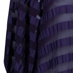 Pre Owned Valentino Purple Silk Top M