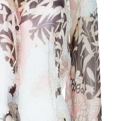 Pre Owned Valentino Brown Printed Top L