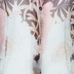 Pre Owned Valentino Brown Printed Top L