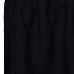 Pre Owned Valentino Black Cotton Knee Length Skirt M
