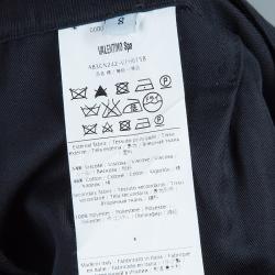 Pre Owned Valentino Black Cotton Knee Length Skirt M