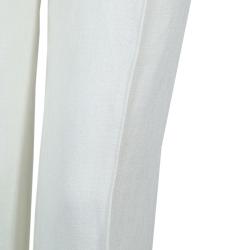 Pre Owned Valentino Cream Lace Detail Trousers M