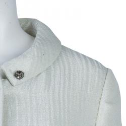 Valentino Metallic Cream Coat M
