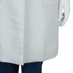 Valentino Metallic Cream Coat M