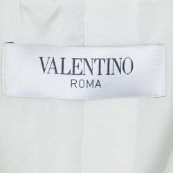 Valentino Metallic Cream Coat M
