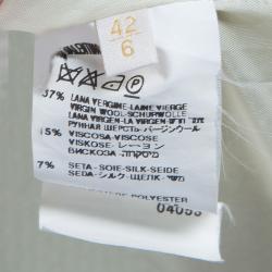 Valentino Metallic Cream Coat M