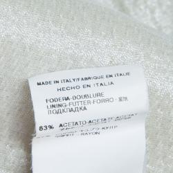Valentino Metallic Cream Coat M
