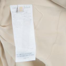 Pre Owned Valentino Muted Gold Notched Collar Blazer L