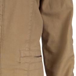 Pre Owned Valentino Dark Beige Criss-Cross Eyelet Detail Jacket M