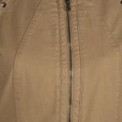 Pre Owned Valentino Dark Beige Criss-Cross Eyelet Detail Jacket M