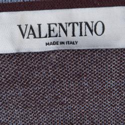 Pre Owned Valentino Floral Crewneck Knit Top M