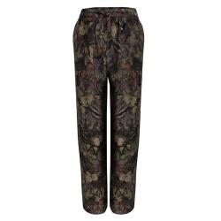 Pre Owned Valentino Multicolor Butterfly Printed Silk Pyjama Set M