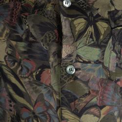 Pre Owned Valentino Multicolor Butterfly Printed Silk Pyjama Set M