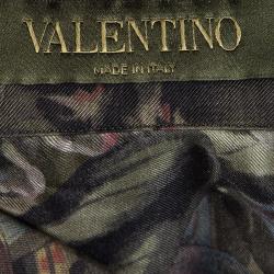 Pre Owned Valentino Multicolor Butterfly Printed Silk Pyjama Set M