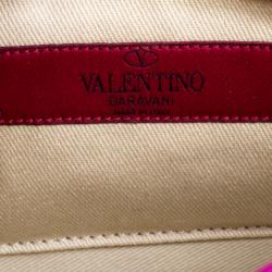 Pre Owned Valentino Purple Leather Rockstud Camera Shoulder Bag