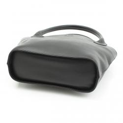 Pre Owned Valentino Black Leather Vintage Satchel Bag