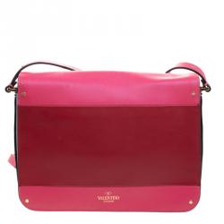 Pre Owned Valentino Multicolor Leather Rivet Shoulder Bag