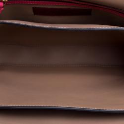 Pre Owned Valentino Multicolor Leather Rivet Shoulder Bag
