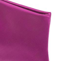 Pre Owned Valentino Pink Satin Bow Evening clutch